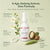 Anti Aging Moisturizer bottle from the brand 'Glenari' centered on a light sage green background, surrounded by ingredient callouts and illustrations of white flowers, shea nuts, wheat, and a spoon of cream.